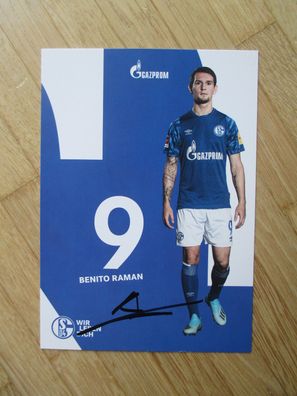 FC Schalke 04 Saison 19/20 Benito Raman - handsigniertes Autogramm!!!