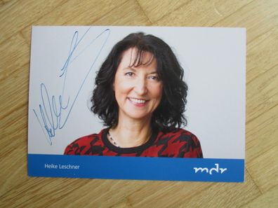 MDR Moderatorin Heike Leschner - handsigniertes Autogramm!!