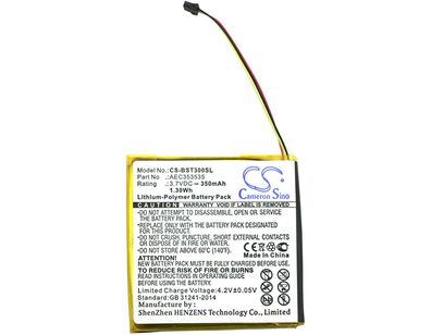 Ersatzakku - CS-BST300SL - BEATS Solo 2.0 / ARC353535 - 3,7 Volt 350mAh Li-Ion