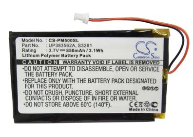 Ersatzakku - CS-PM500SL - IBM WorkPad 8602-10U / UO383562A - 3,7 Volt 850mAh Li-Po...