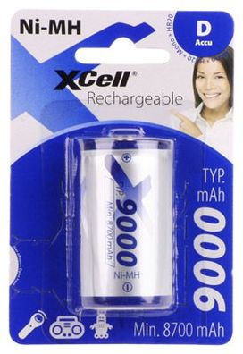 XCell - X9000D - Mono D - 1,2 V - 9000mAh Ni-HM - 1er Blister
