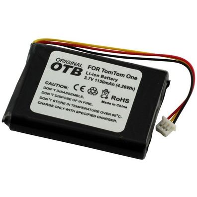 OTB - Ersatzakku kompatibel zu TomTom One / One Europe / Rider / V2 / V3 - 3,7 ...