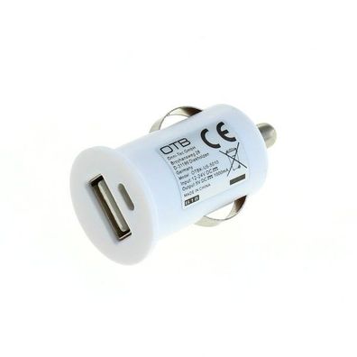 OTB - KFZ-Ladeadapter USB - 1A - weiß - TINY