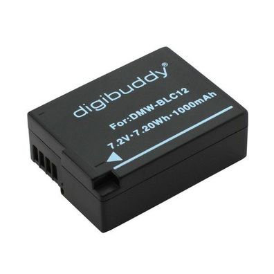 digibuddy - Ersatzakku kompatibel zu Panasonic DMW-BLC12 - 7,4 Volt 1000mAh Li-Ion