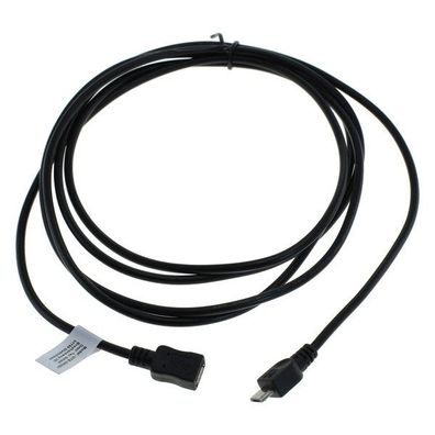 OTB - Datenkabel Micro-USB - Verlängerungskabel (5-adrig) - 2,0m - schwarz