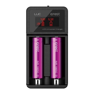 Efest - LUC V2 Charger - LCD & USB Ladegerät für 2x Li-Ion Akkus