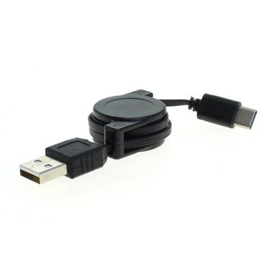 OTB - Datenkabel - USB Type C (USB-C) Stecker auf USB A (2.0) Stecker - 0,7m aufro...