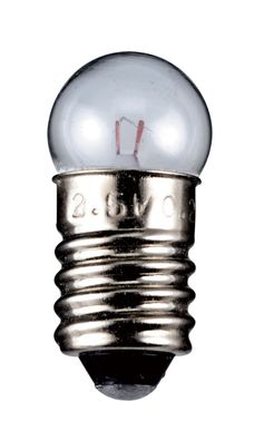 Taschenlampen-Kugel, 1,2 W - Sockel E10, 12 V (DC), 100 mA