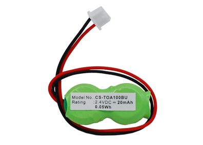 Ersatzakku - CS-TOA100BU - Toshiba DynaBook CX/3214CMSW / CB17 - 2,4 Volt 20mAh ...