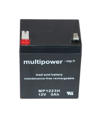 Multipower - MP1223H - 12 Volt 5000mAh Pb - hochstromfähig - Faston 6,3mm