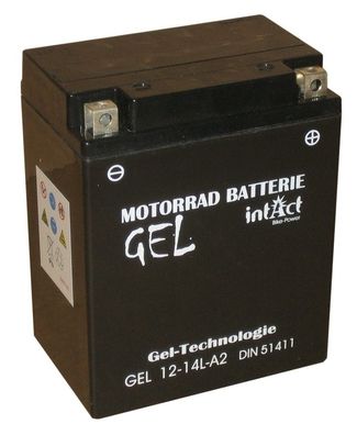 intAct - GEL12-14L-A2 - Batterie - 12 Volt 14Ah (c20) 250 A (EN)