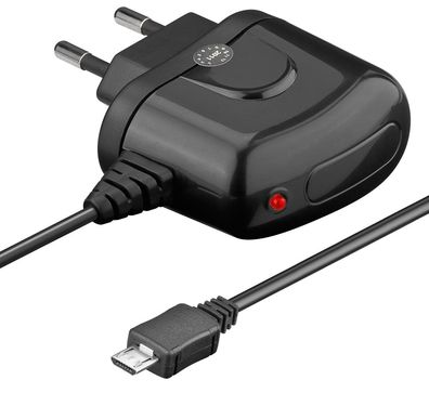 goobay - Micro USB Ladegerät 1,2 A - Ersatz-Netzteil für viele Kleingeräte und Handys
