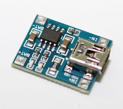 Lademodul - HW-168 - zum Laden einer Li-Ion / Li-Polymer Zelle - Mini USB