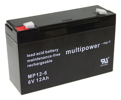 Multipower - MP12-6 - 6 Volt 12Ah Pb