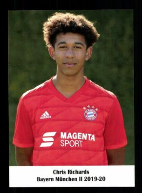 Chris Richards Autogrammkarte Bayern München II 2019-20