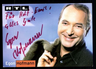 Egon Hofmann RTL Autogrammkarte Original Signiert # BC 44940