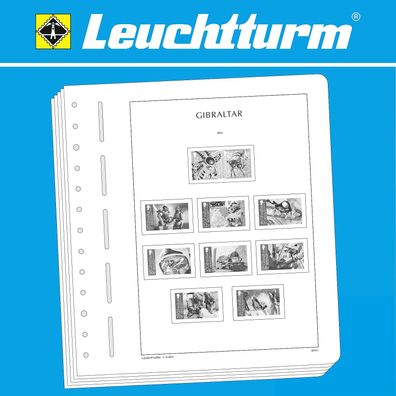 Leuchtturm SF-Vordruckblätter Gibraltar 1886-2020 Varianten Auswahl