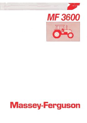 Originale Betriebsanleitung Massey Ferguson MF 3600 Serie MF3610 3630 3650 und 3680