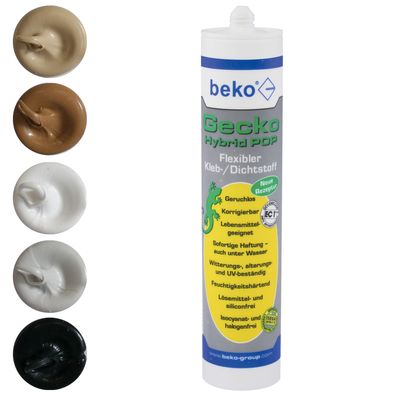 beko Gecko Hybrid POP Flexibler Kleb- und Dichtstoff 310 ml