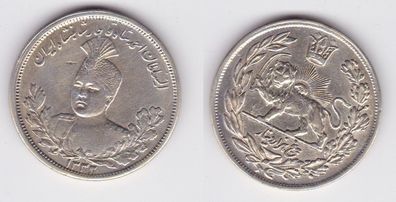 5000 Dinars Silber Münze Persien Sultan Ahmad Shah 1333 / 1915 ss (143736)
