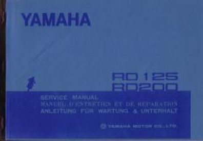 Reparaturanleitung Yamaha RD 125 Typ AS3 , 16 PS RD 200 Typ397 , 22 PS
