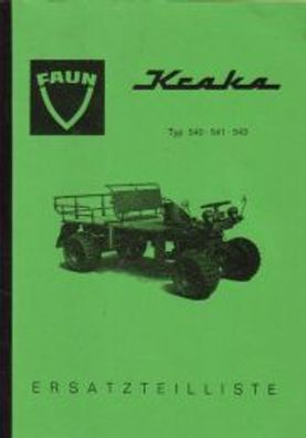 Ersatzteilkatalog Faun Kraka Typ 540 - 541 - 543