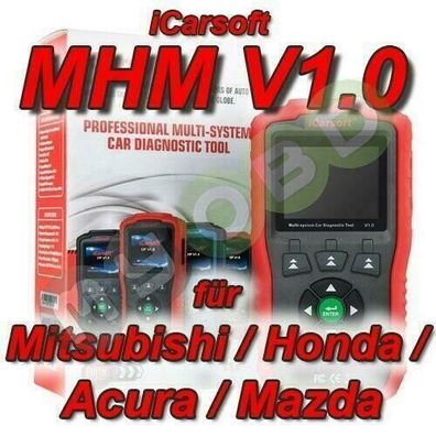 iCarsoft MHM V1 Diagnose für Mitsubishi Honda Acura Mazda ABS Airbag