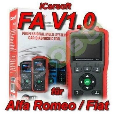 iCarsoft FA v1 Profi Diagnose für Alfa Romeo Fiat ABS Airbag Motor Service etc..