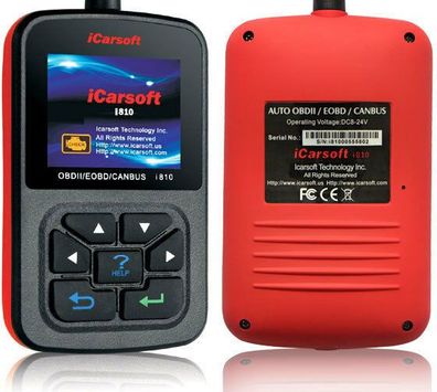 iCarsoft i810 Diagnose Tester Handscanner Deutsch Motor Getriebe Live Daten uvm.