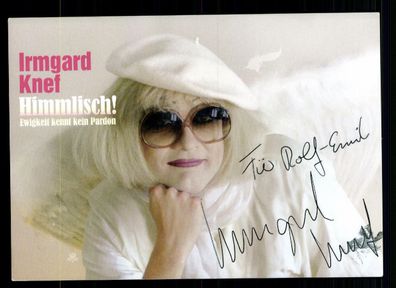 Irmgard Knef Autogrammkarte Original Signiert # BC 44941