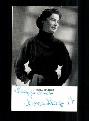 Nora Hagist Autogrammkarte Original Signiert + F 58