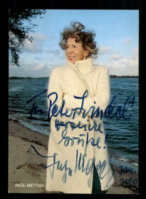 Inge Meysel Rüdel Autogrammkarte Original Signiert + F 334