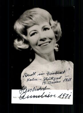 Anneliese Born Rüdel Autogrammkarte Original Signiert + F 62