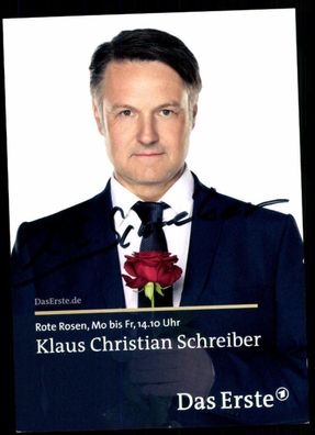Klaus Christian Schreiber Rote Rosen Autogrammkarte Original Signiert## BC 32321