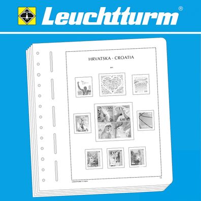 Leuchtturm SF-Vordruckblätter Kroatien 1991-2022 Varianten Auswahl