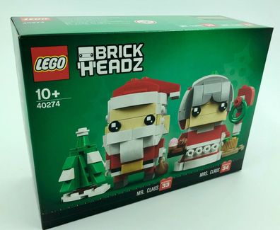 Lego BrickHeadz Herr und Frau Weihnachtsmann Set (40274) NEU/ OVP