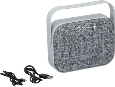 Dunlop portabler Bluetooth-Lautsprecher grau mit Freisprechfunktion