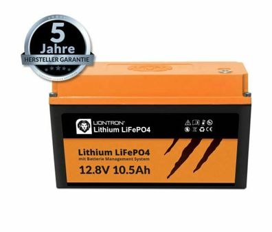 Liontron Lithium LiFePo4 Akku 1,52 kg 12.8V 10,5Ah Versorgungsbatterie