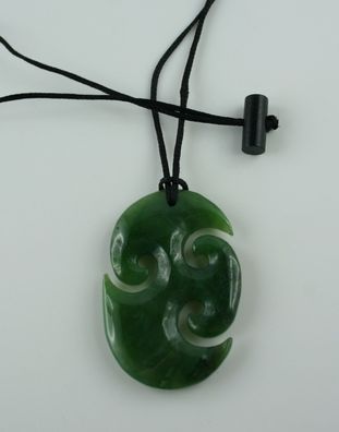 Koru Maori Jade Carving aus Neuseeland Nephrit Jade