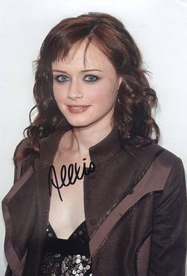 Original Autogramm ALEXIS BLEDEL auf Großfoto