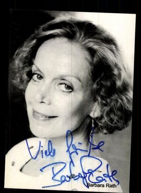 Barbara Rath Rüdel Autogrammkarte Original Signiert + F 277
