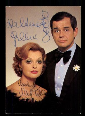 Nadja Tiller und Walter Giller Autogrammkarte Original Signiert + F 405