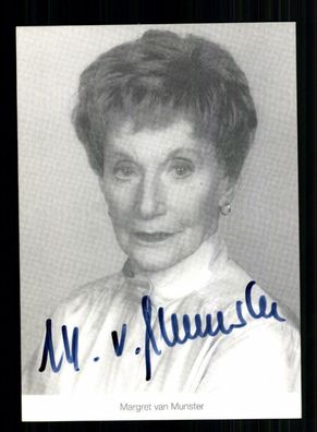 Margret van Munster Lindenstraße Autogrammkarte Original Signiert # BC 136682