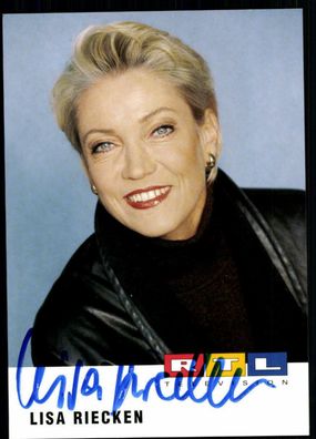 Lisa Riecken RTL Autogrammkarte Original Signiert## BC 2472