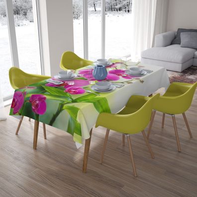 Foto-Tischdecke "Farben des Sommers" Tafeldecke mit Motiv, 3D Fotodruck, auf Maß