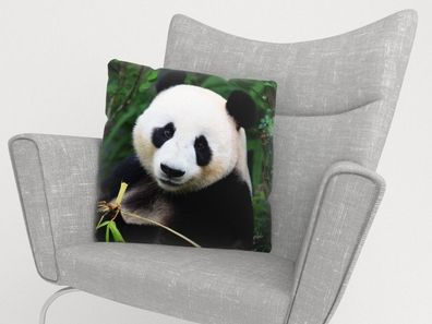 Foto-Kissenbezug "Panda" Kissenhülle mit Motiv, 3D Fotodruck, Maßanfertigung