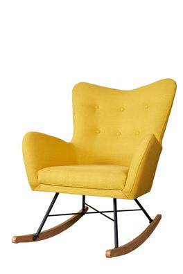Schaukelsessel Sessel CLOVIS in diversen Stoff und Farbvarianten