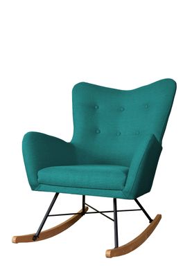 Schaukelsessel Sessel CLOVIS in diversen Stoff und Farbvarianten