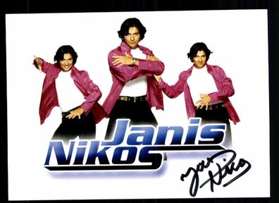 Janis Nikos Autogrammkarte Original Signiert ## BC 43232