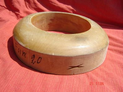 Hutform Hutrand Holz Bügelrand 6,5cm breit Nr 60 wenig benützt Bogart Form20